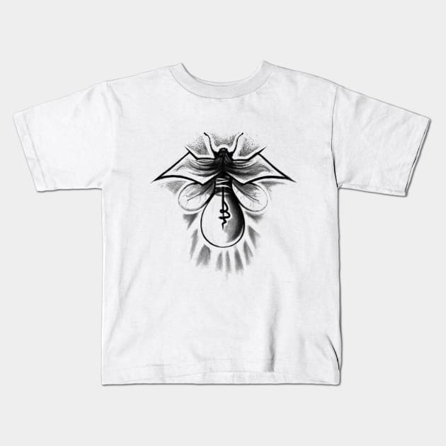 Housefly Kids T-Shirt by TattooShirts